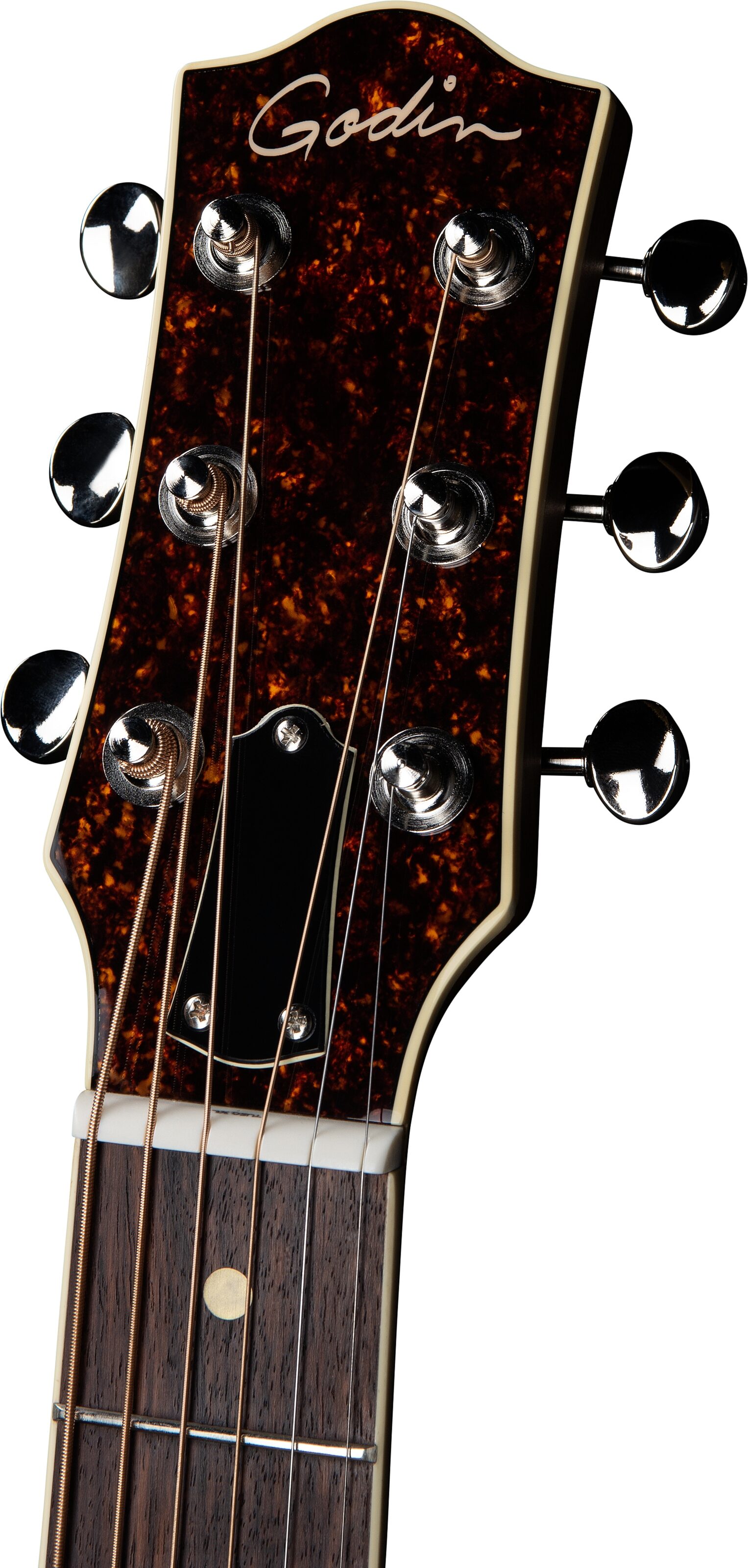 Godin Rialto Acoustic-Electric Guitar (with Gig Bag), Laguna Blue, Open Box (Very Good), Action Position Back