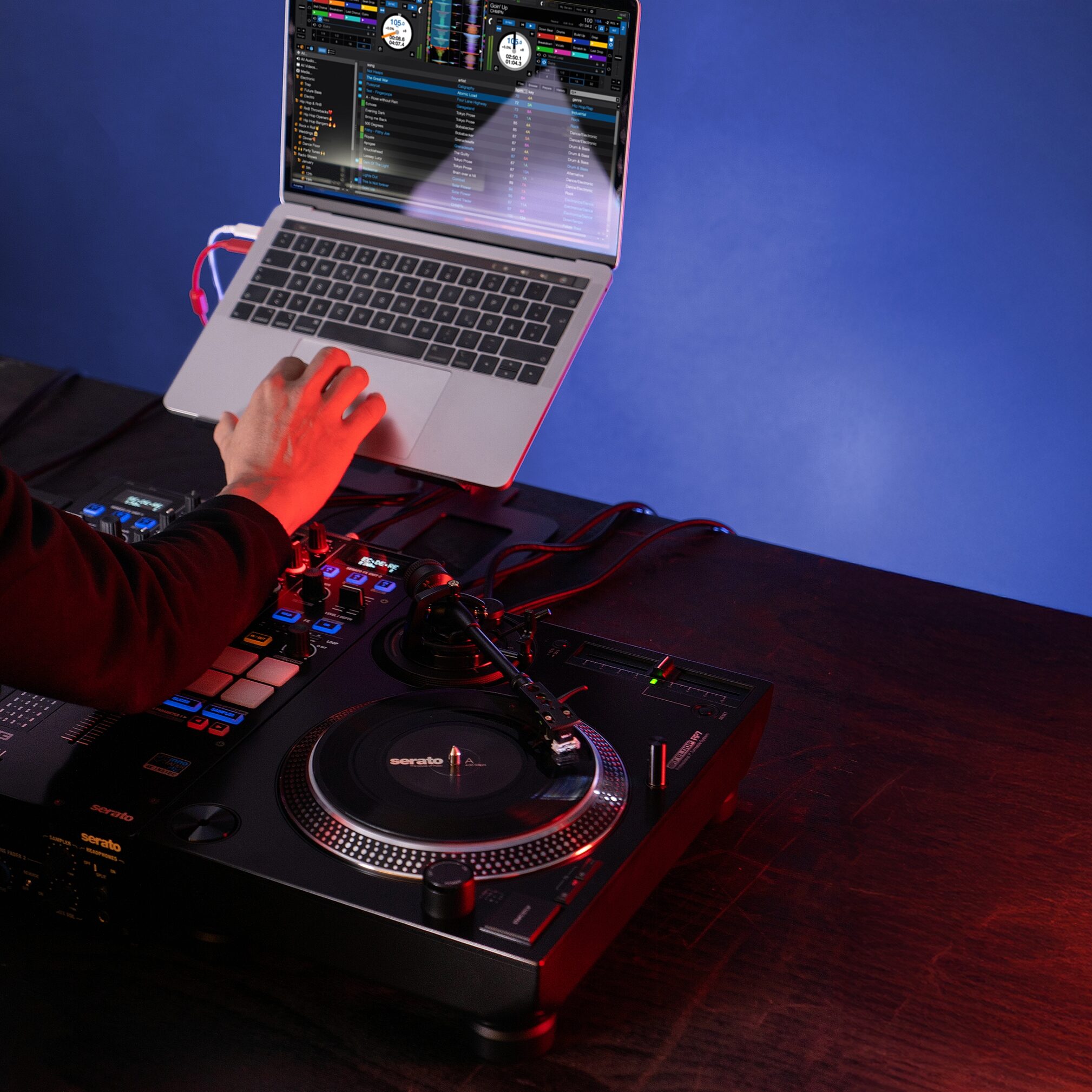 Reloop RP-7 Direct-Drive Turntable, New, Action Position Back