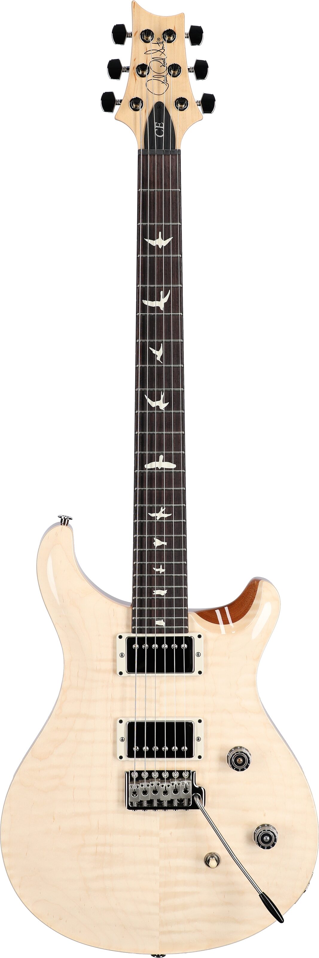 PRS Paul Reed Smith CE24 LTD Natural Flame Maple Electric Guitar (with Gig Bag), Action Position Back
