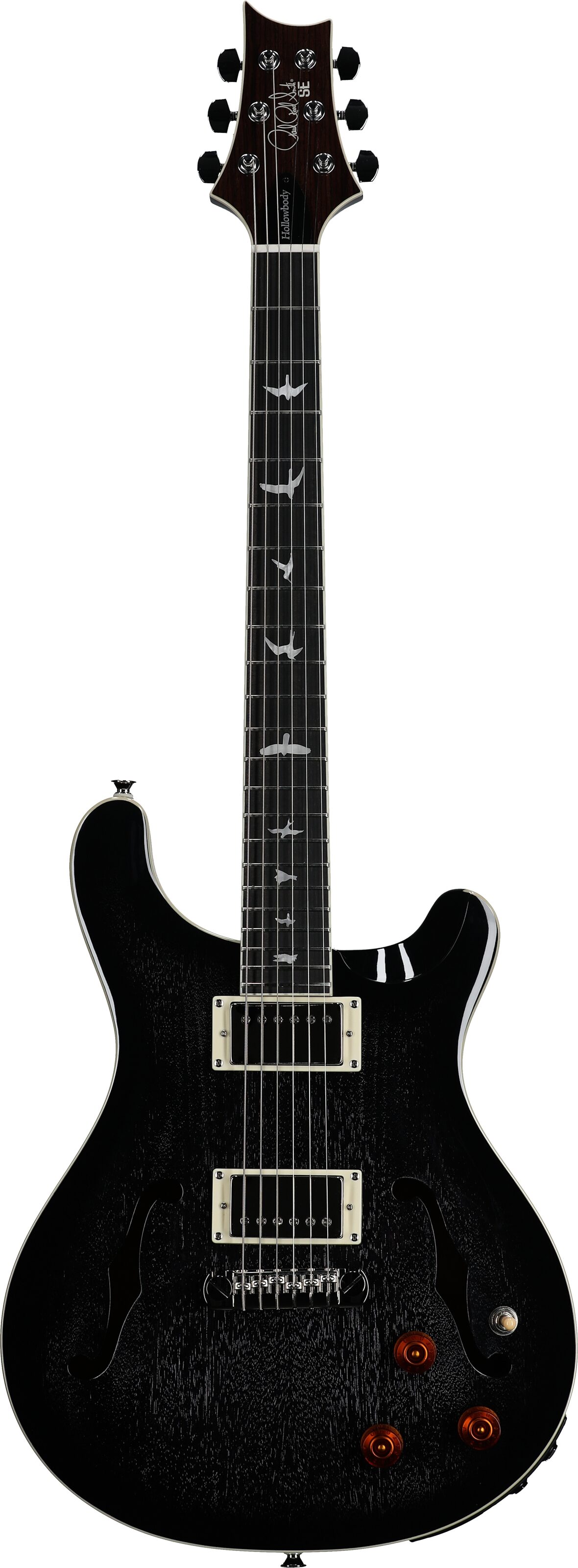 PRS Paul Reed Smith SE Hollowbody Standard Piezo Electric Guitar (with Case), Action Position Back