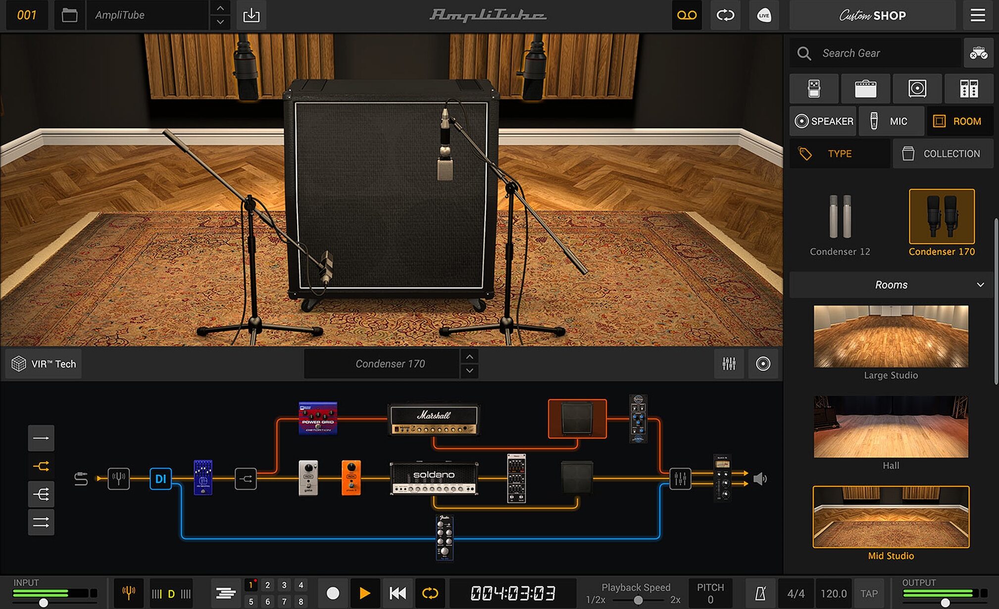 IK Multimedia AmpliTube 5 Amp Emulation Software, Digital Download, Action Position Back