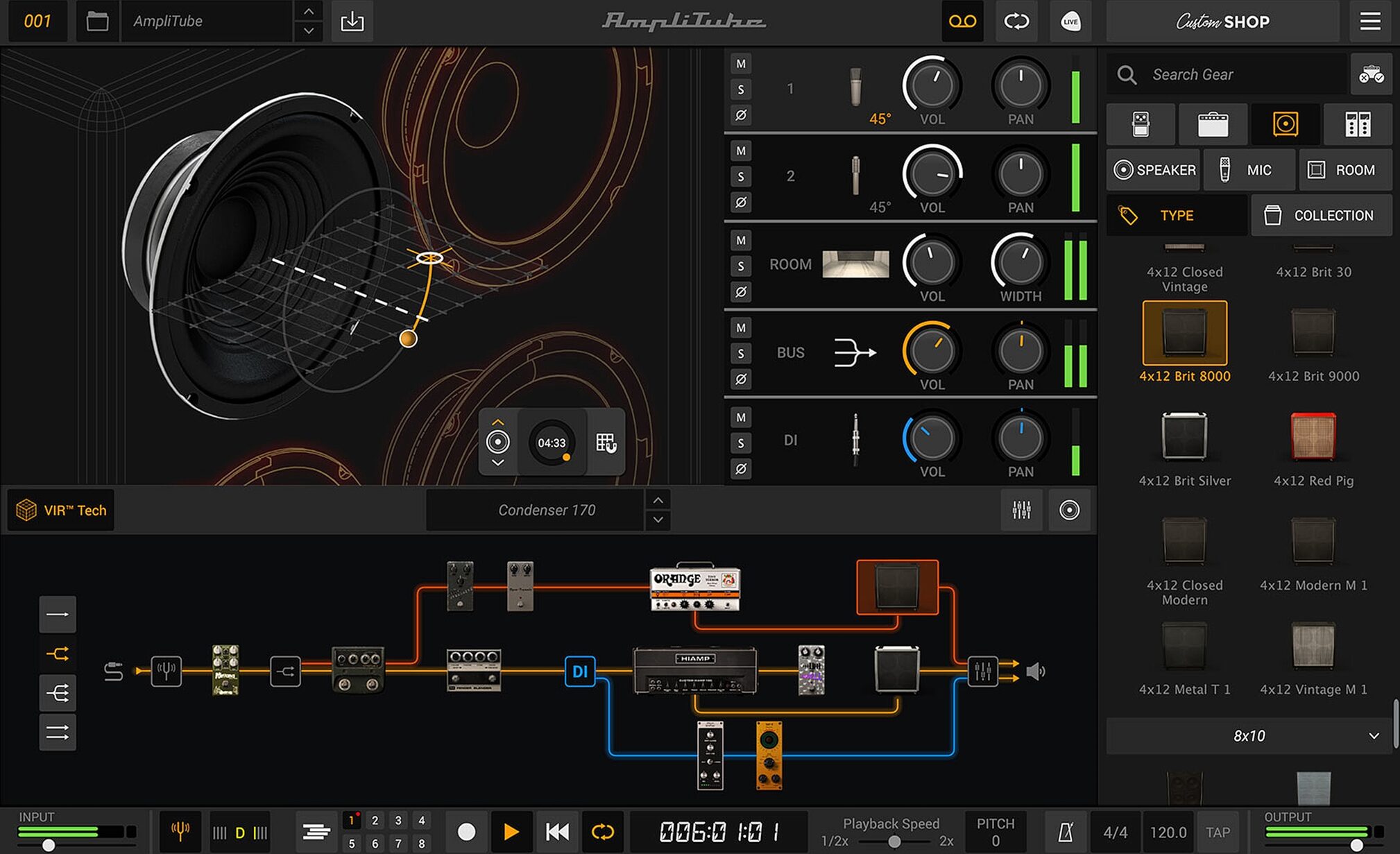 IK Multimedia AmpliTube 5 Amp Emulation Software, Digital Download, Action Position Back
