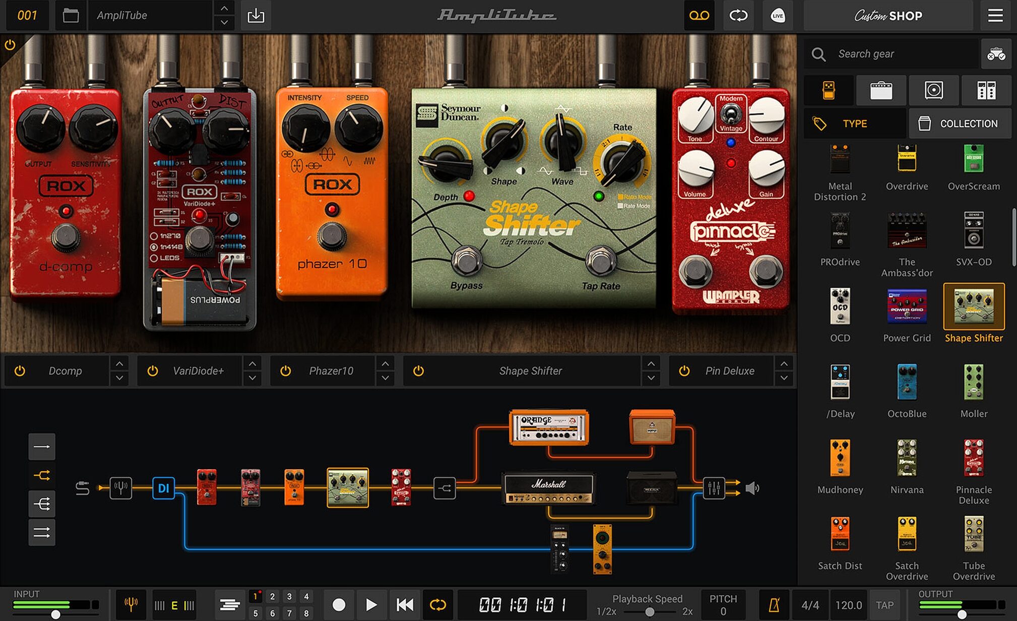 IK Multimedia AmpliTube 5 Amp Emulation Software, Digital Download, Action Position Back