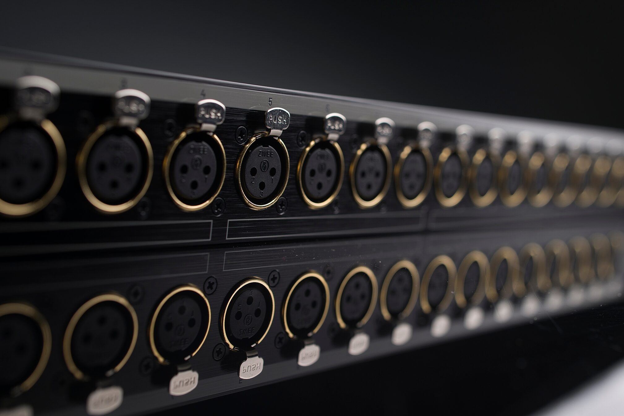 Black Lion Audio PBR XLR 16F DSub 16-Point XLR-F Patch Bay, New, Action Position Back