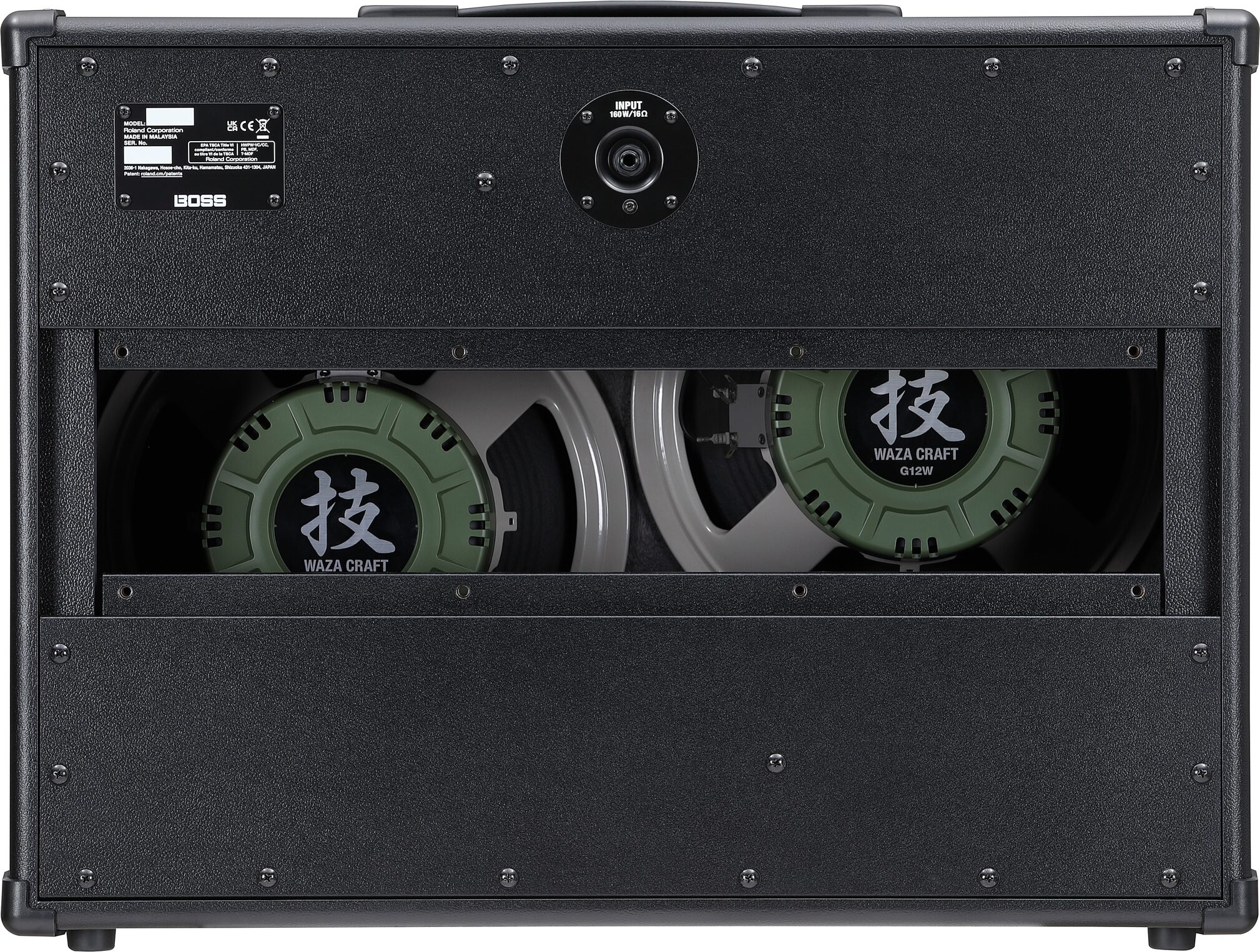 Boss Katana 212 Waza Guitar Speaker Cabinet (160 watts, 2x12"), New, Action Position Back