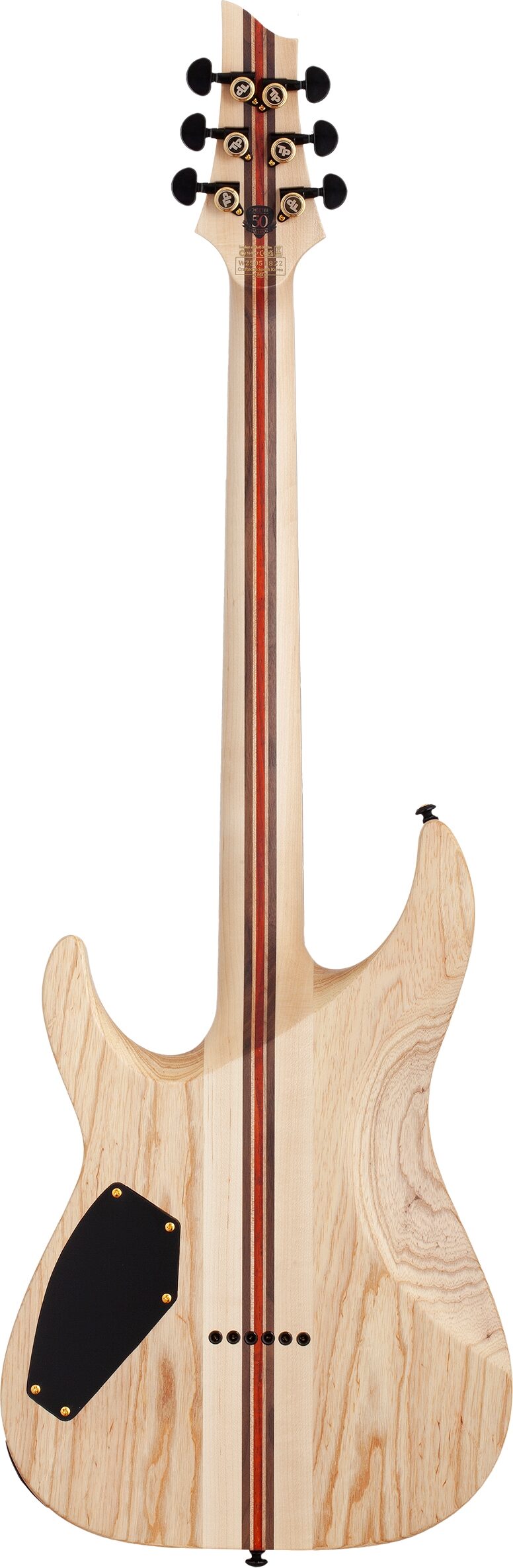 Schecter C-1 50th Anniversary Electric Guitar, Gold Burst, Open Box (Very Good), Action Position Back
