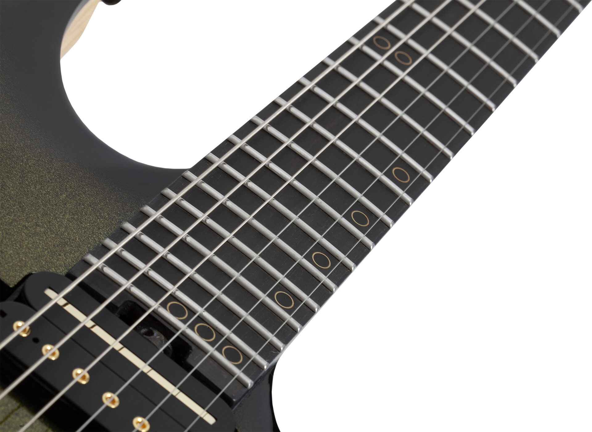 Schecter C-1 50th Anniversary Electric Guitar, Gold Burst, Open Box (Very Good), Action Position Back