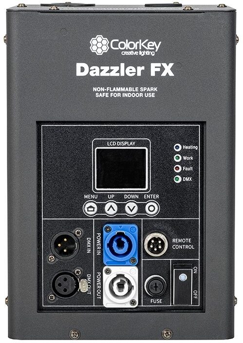 ColorKey Dazzler FX Cold Spark Machine, Action Position Back