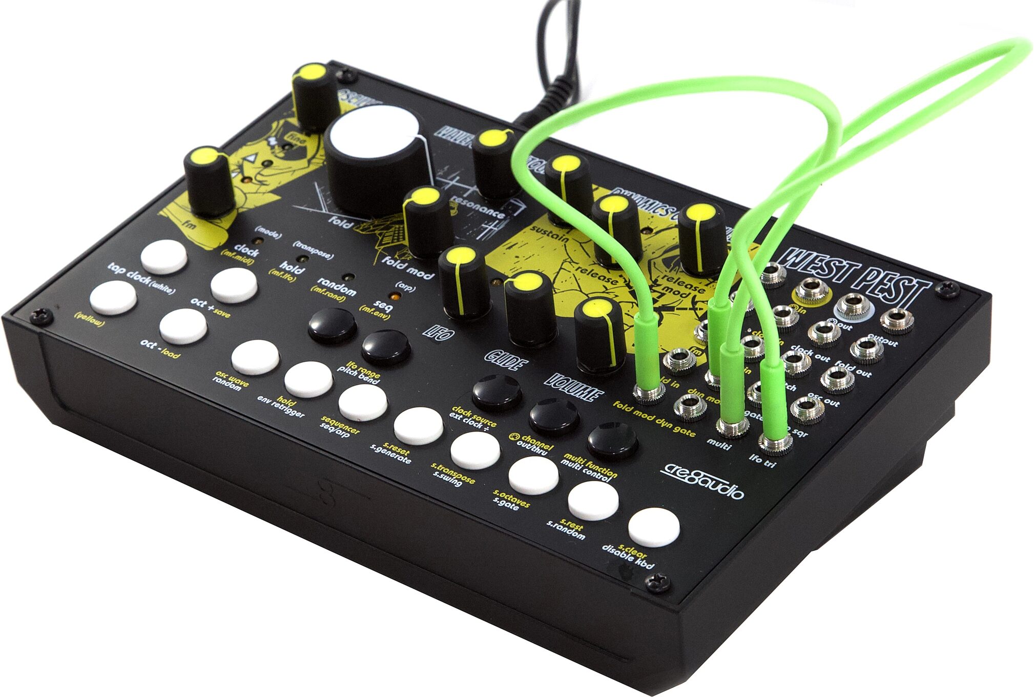 Cre8Audio West Pest Desktop Synthesizer, New, Action Position Back