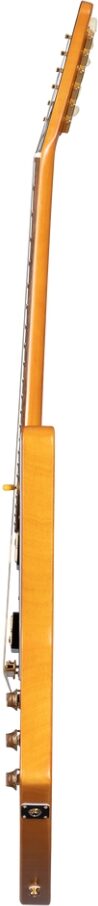 Epiphone 1958 Korina Explorer Electric Guitar (with Case), Aged Natural, with Black Pickguard, Action Position Back