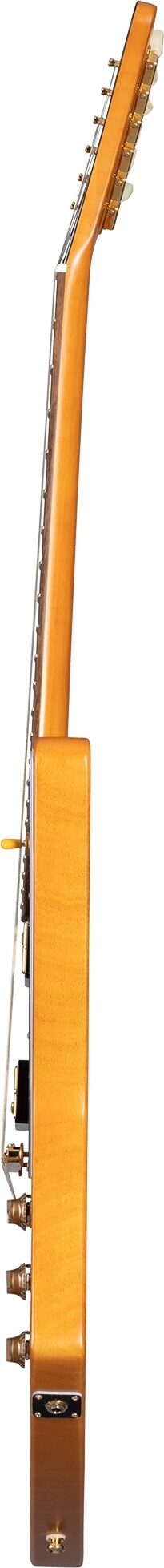 Epiphone 1958 Korina Explorer Electric Guitar (with Case), Aged Natural, with Black Pickguard, Action Position Back