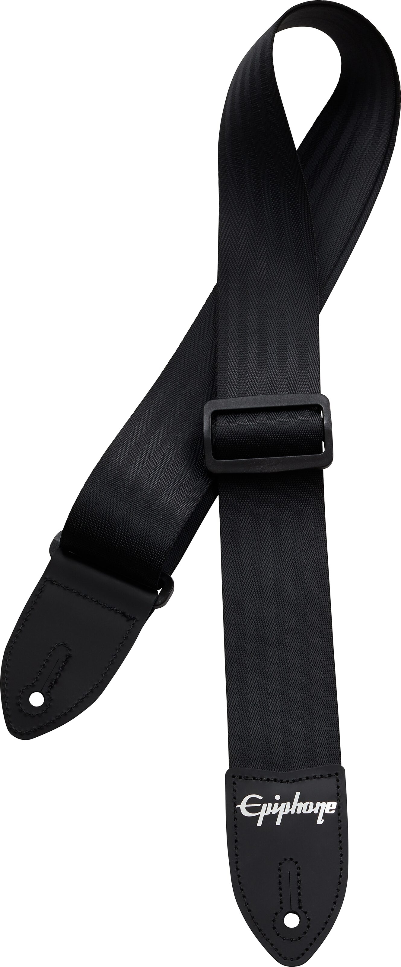 Epiphone Seatbelt Guitar Strap, Black, Action Position Back