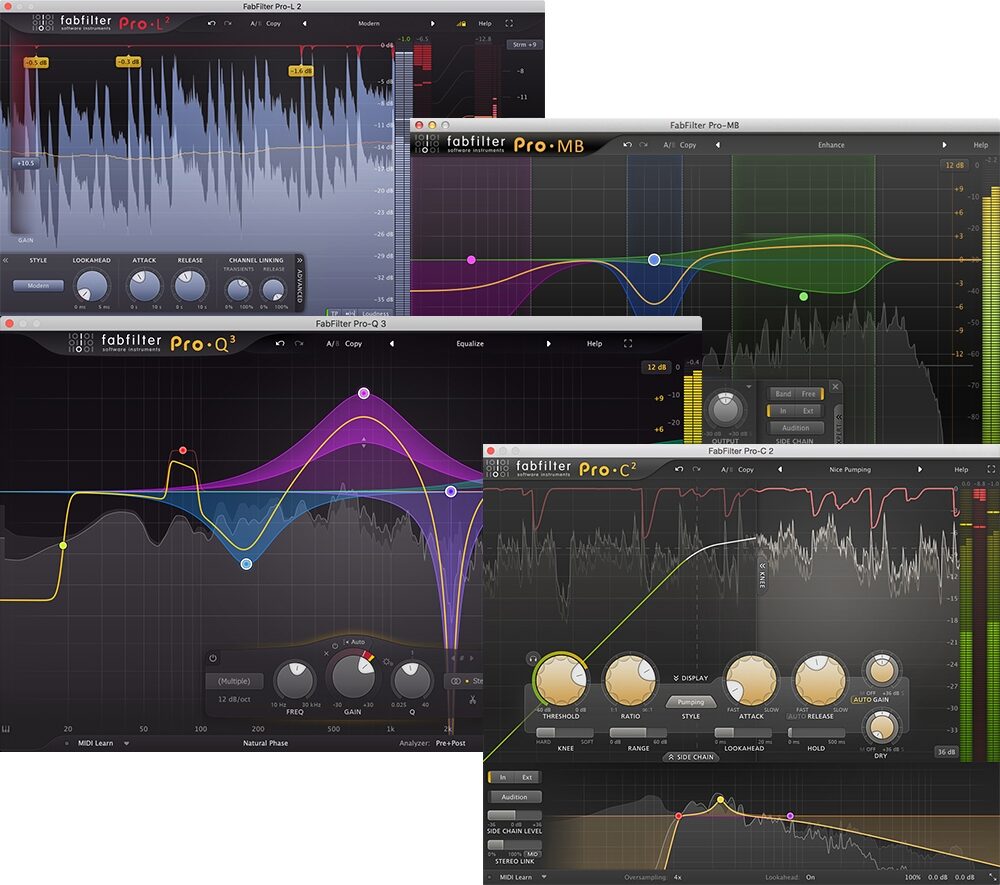 FabFilter Mastering Bundle Plug-ins Software, Digital Download, Screenshot Front
