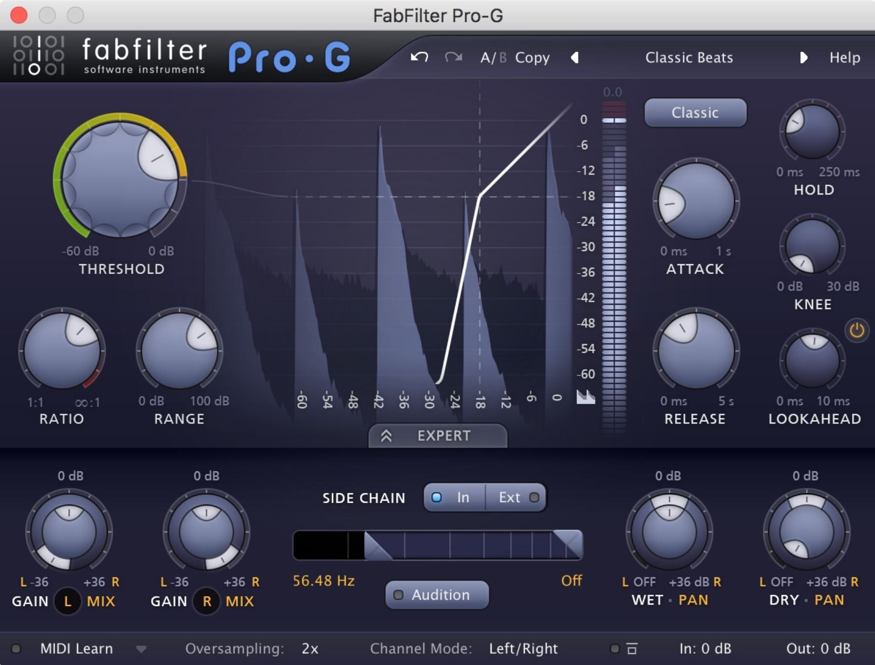 FabFilter Pro-G Audio Plug-in, Digital Download, Screenshot Front