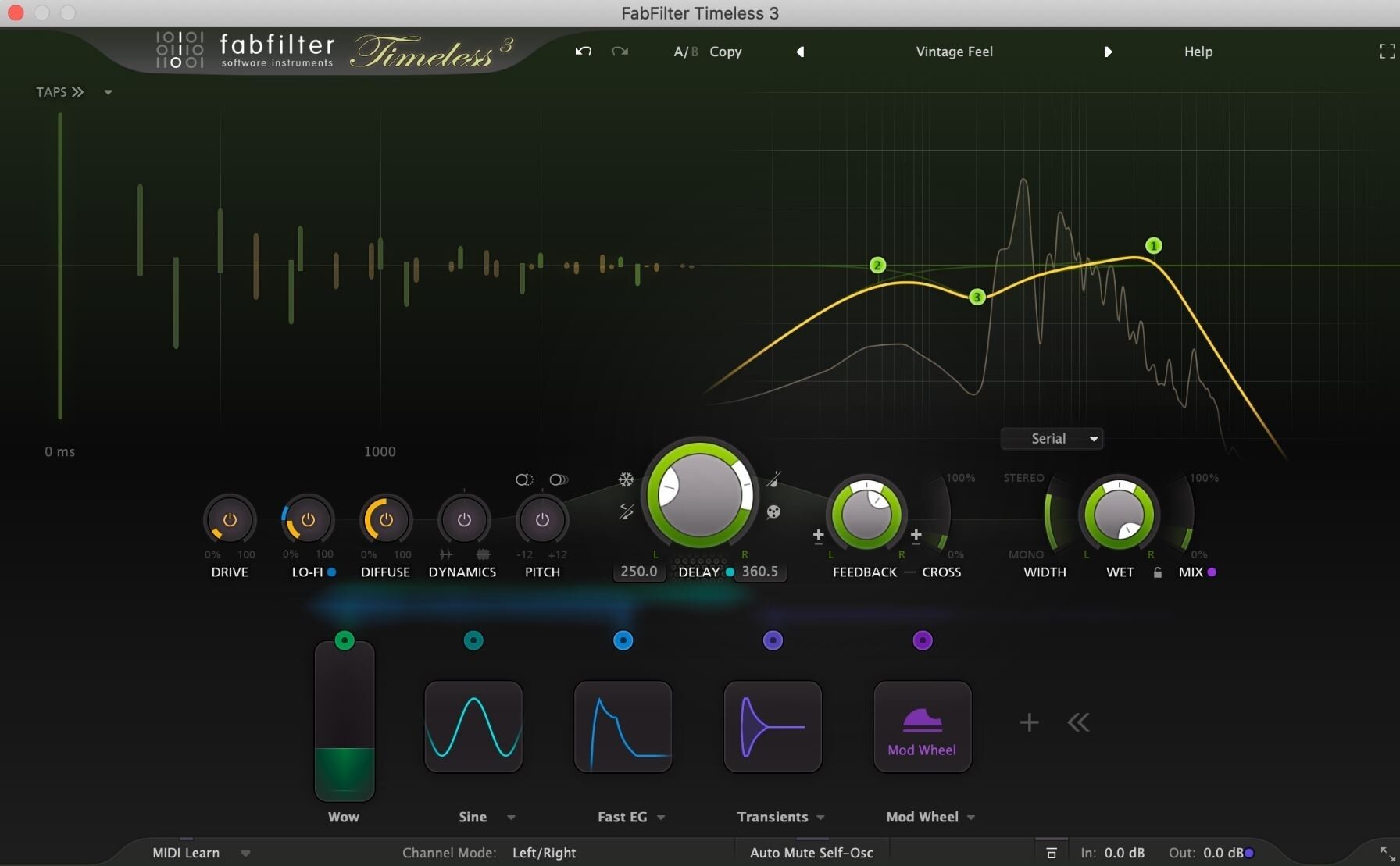 FabFilter Timeless 3 Audio Plug-in, Digital Download, Screenshot Front