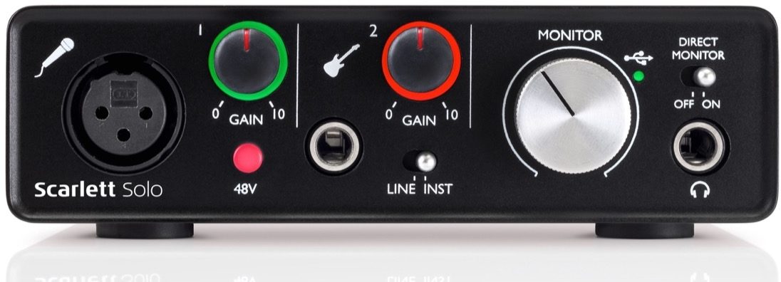 Focusrite Scarlett Solo Gen 2 USB Audio Interface | zZounds