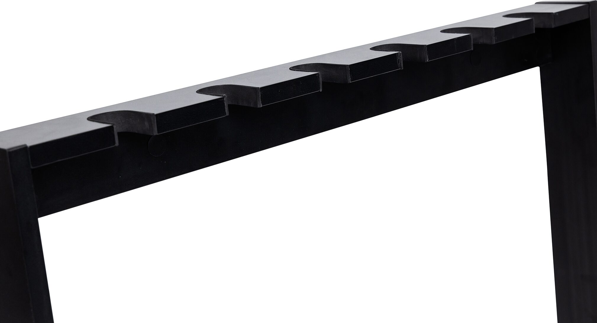 Gator Wooden Guitar Rack, Black, GFW-GTR-WD6RK, Action Position Back