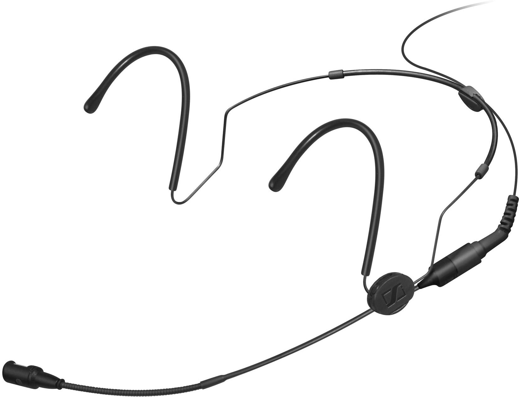 Sennheiser HSP 4-EW Cardioid MKE Headset Microphone, Black, Action Position Front