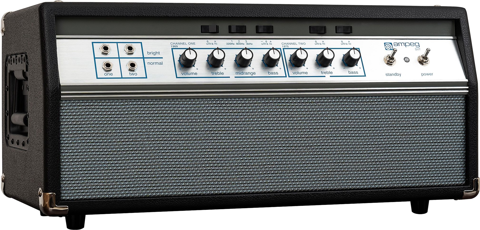 Ampeg Heritage 50th Anniversary SVT Bass Amplifier Head (300 Watts), New, Angle-Left