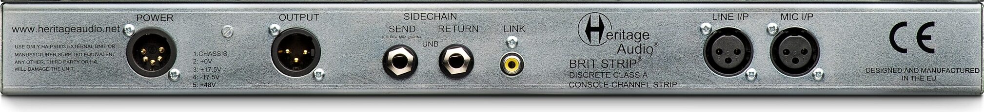 Heritage Audio BritStrip Microphone Channel Strip, New, Action Position Back