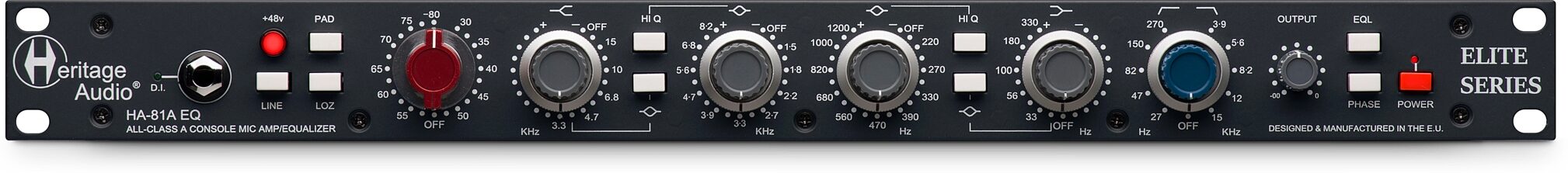 Heritage Audio HA-81A British-Spec Hybrid Channel Strip, New, Action Position Back