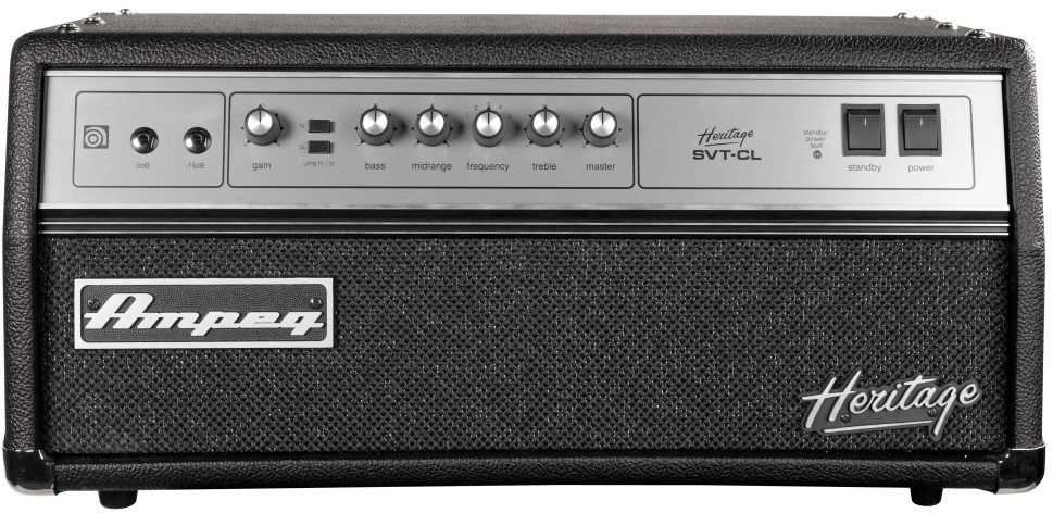 Ampeg Heritage Series SVT-CL Classic Bass Amplifier Head (300 Watts), Main