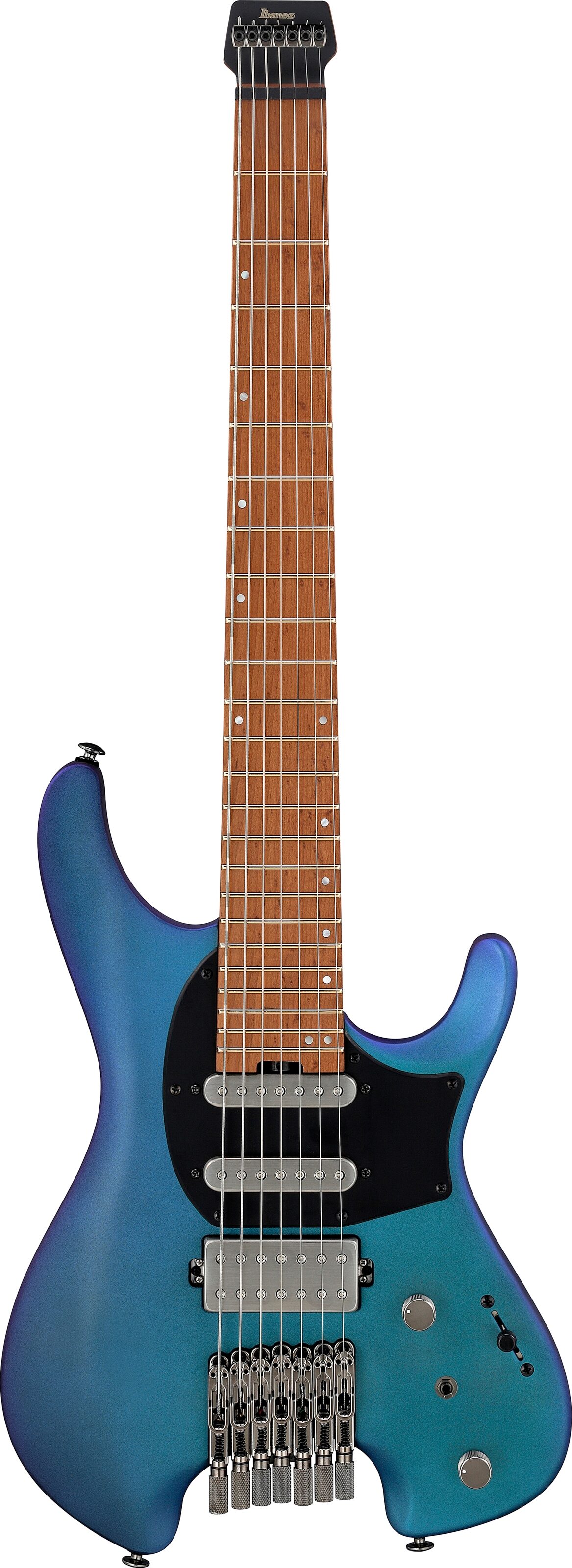 Ibanez Q547 Electric Guitar (with Gig Bag), Blue Chameleon, Open Box (Very Good), Action Position Back