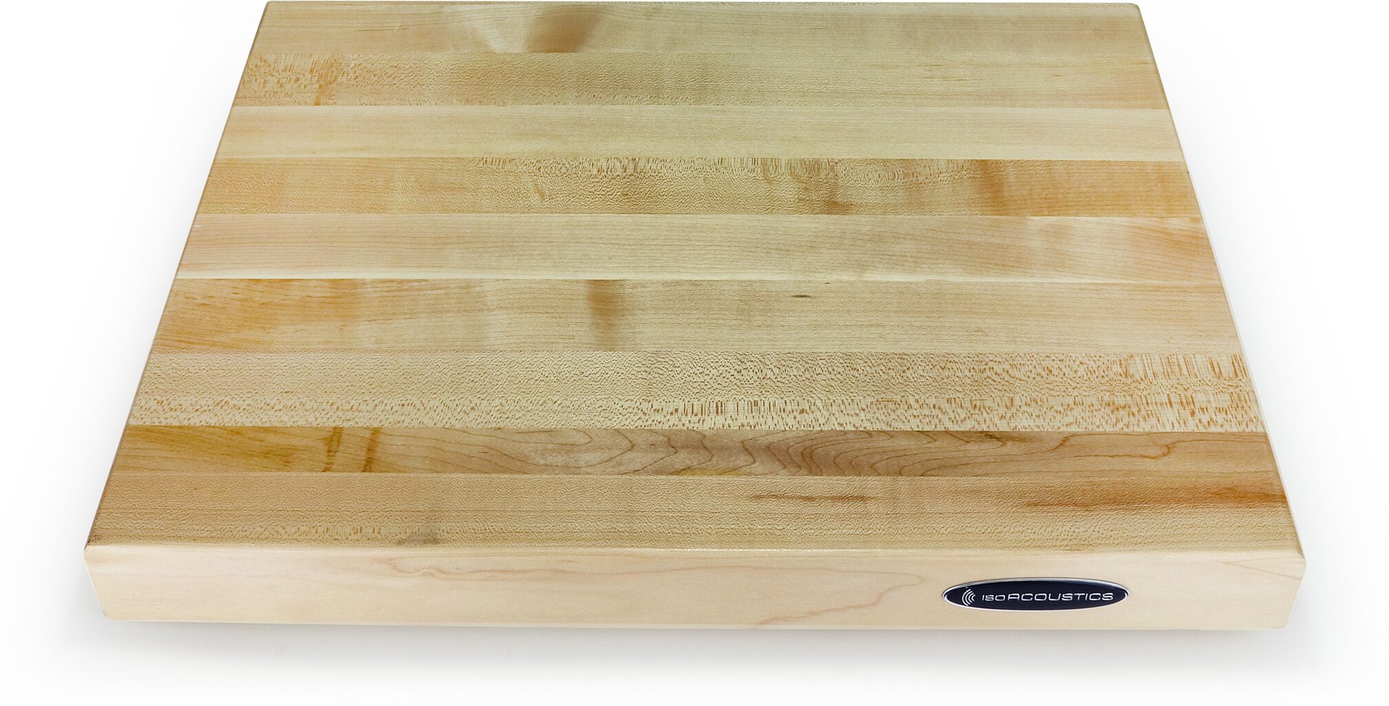 IsoAcoustics MA18175 Delos Butcher Block Turntable Isolation Platform, New, Action Position Back