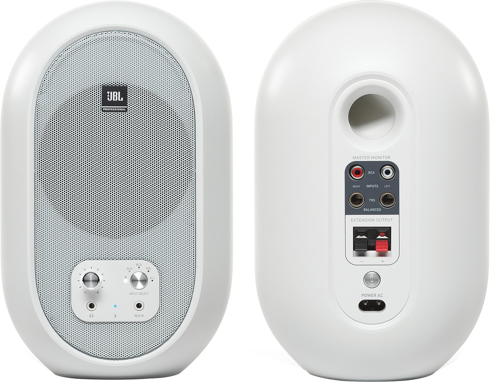 JBL 104-BT Bluetooth Compact Powered Desktop Speaker, Action Position Back