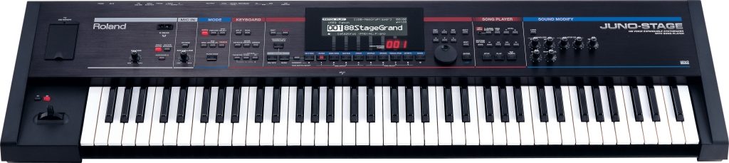 Roland JUNO-STAGE 76-Key Expandable Synthesizer Keyboard, Front