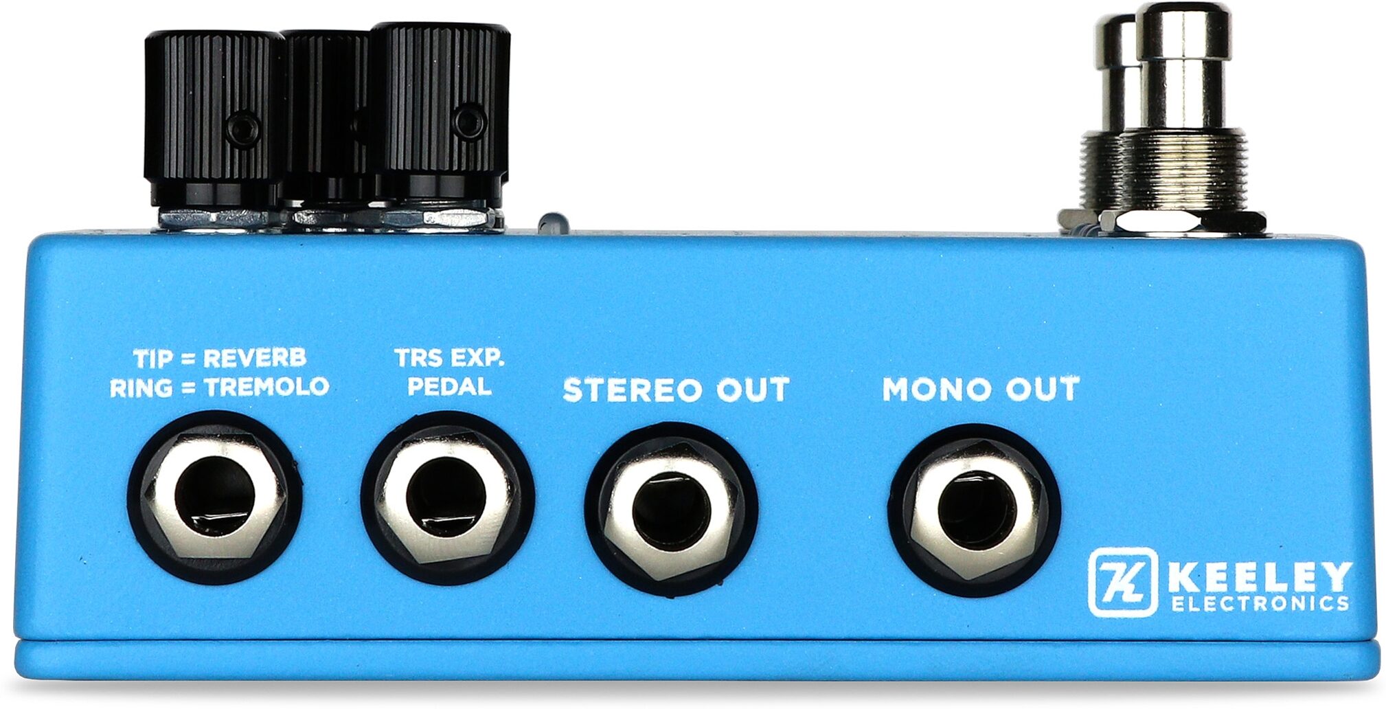Keeley Hydra Stereo Reverb and Tremolo Pedal, New, Action Position Back