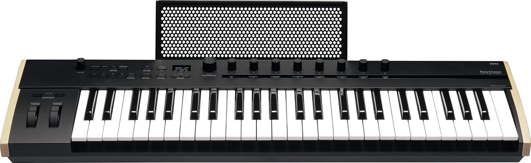 Korg Keystage 49 USB MIDI Keyboard Controller, 49-Key, New, Action Position Back