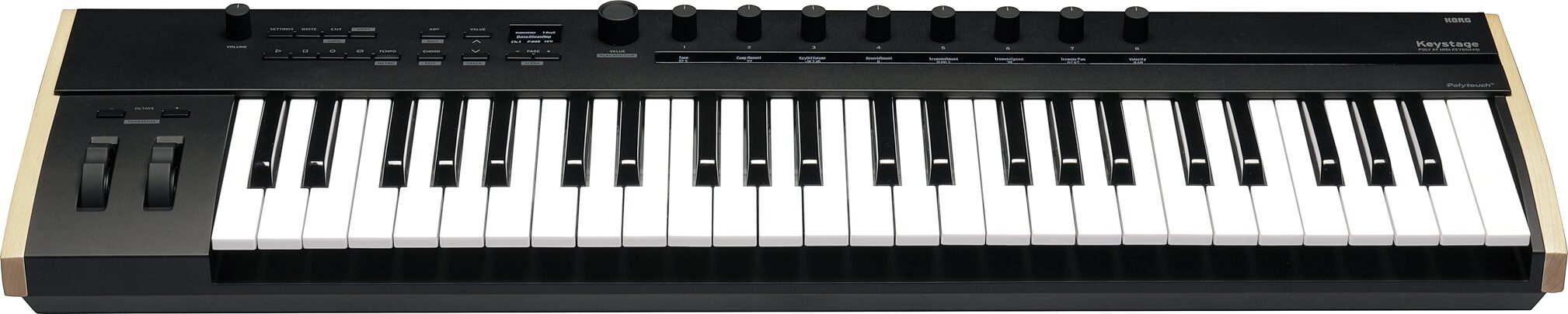 Korg Keystage 49 USB MIDI Keyboard Controller, 49-Key, New, Action Position Back