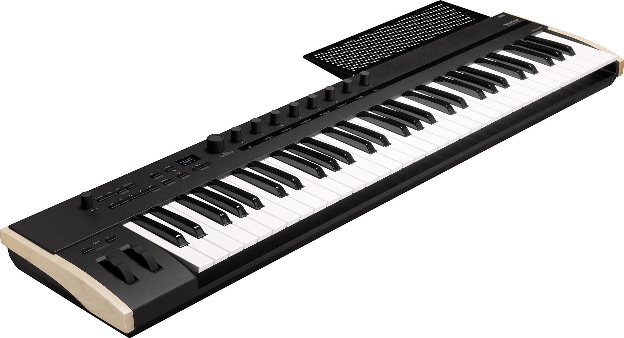 Korg Keystage 61 USB MIDI Keyboard Controller, 61-Key, New, Action Position Back