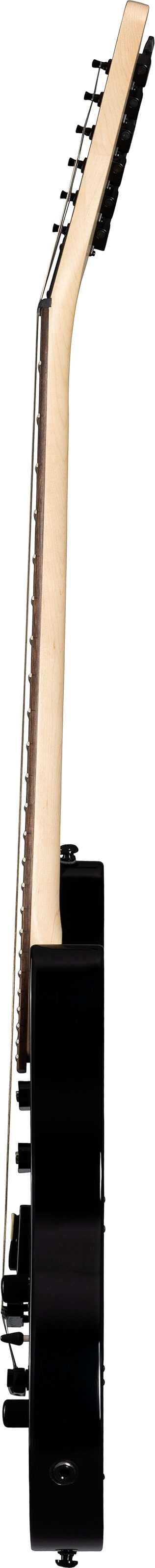 Kramer Striker Figured HSS Electric Guitar, Laurel Fingerboard, Transparent Black, Open Box (Very Good), Action Position Back