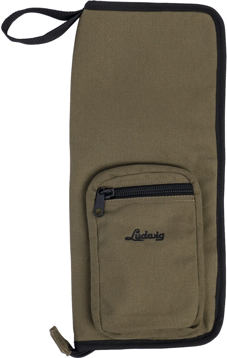 Ludwig LX31 Logo Drumstick Bag, Olive, Action Position Back