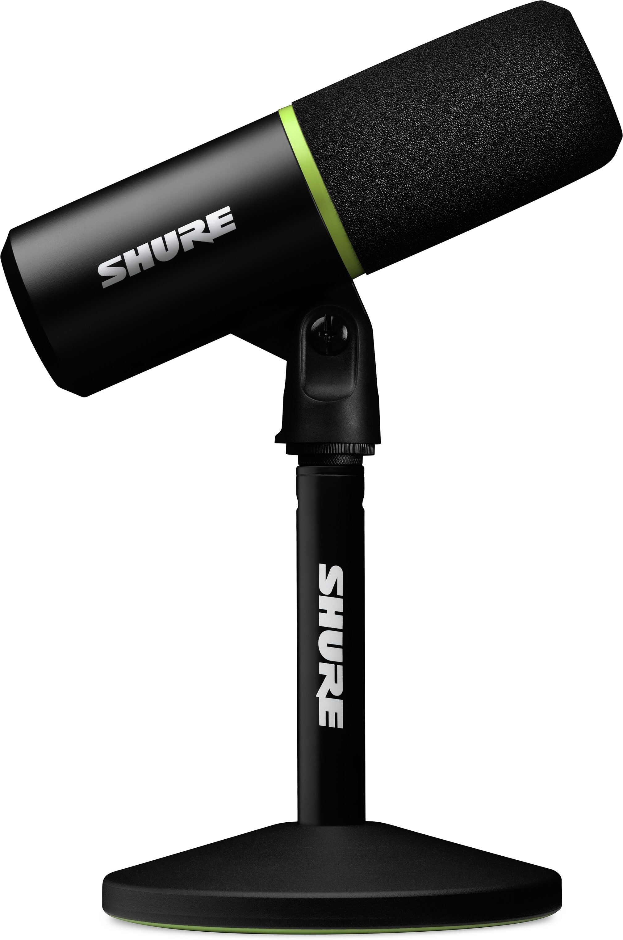 Shure MV6 Dynamic Cardioid USB Gaming Microphone, Black, Action Position Back