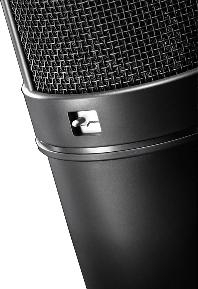 Neumann U 87 Ai Large-Diaphragm Condenser Microphone with Shock Mount, Case and Cable, Stereo Set, Black, Action Position Back