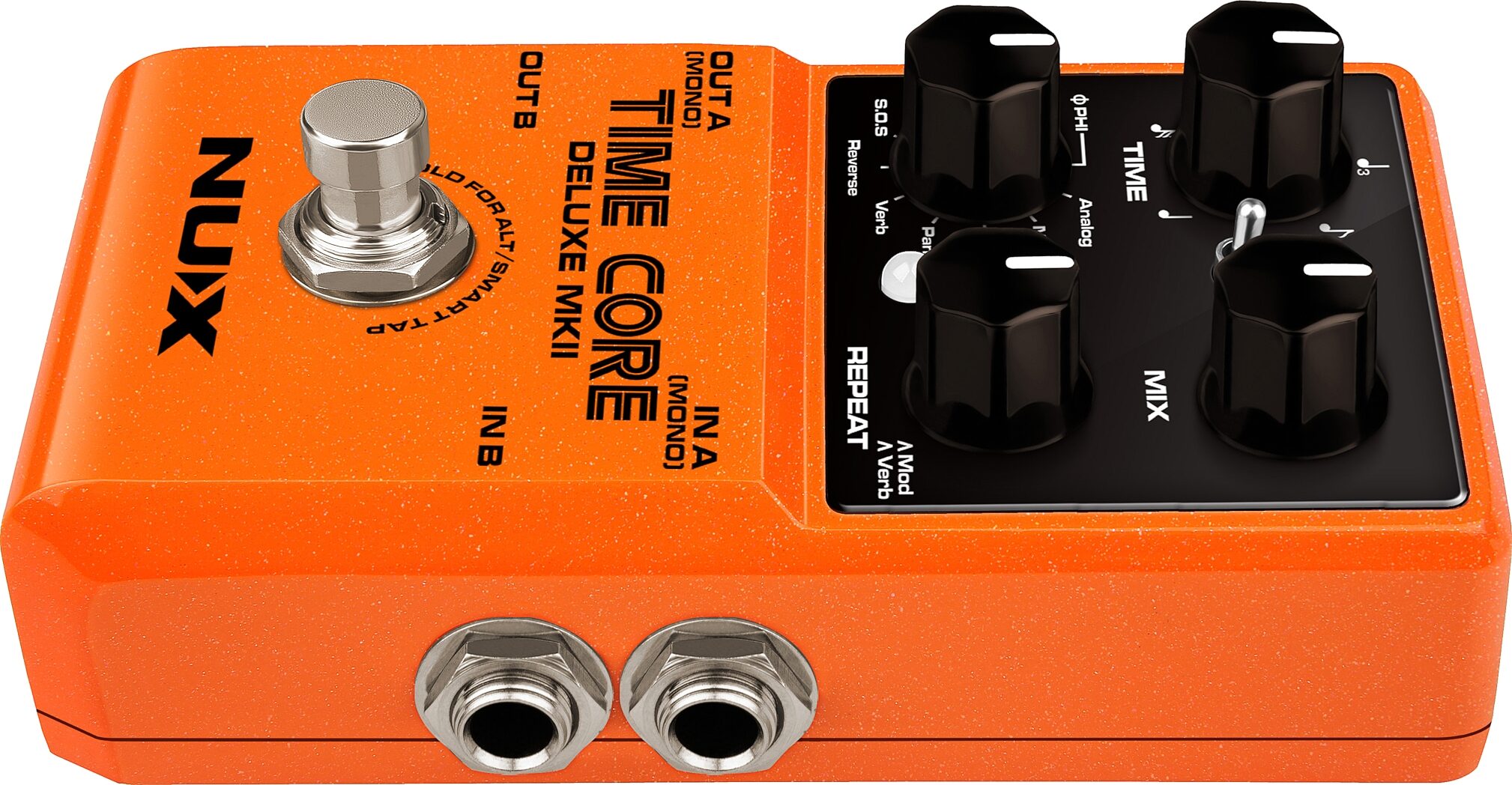 NUX Time Core Deluxe MKII Multi Delay Pedal, New, Action Position Back