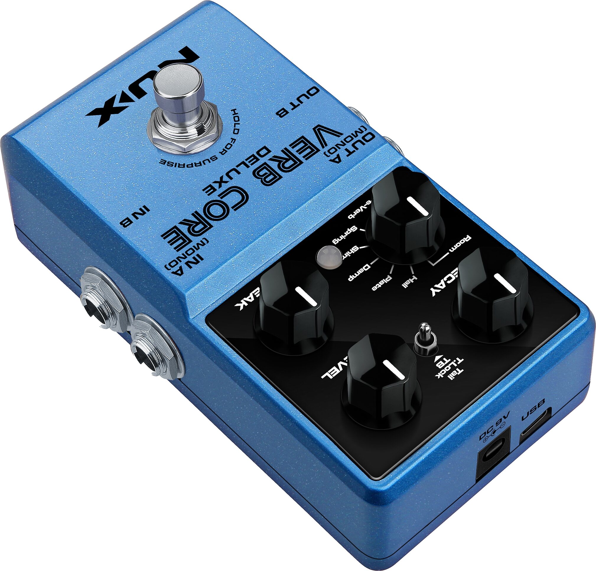 NUX Verb Core Deluxe Multi Reverb Pedal, New, Action Position Back