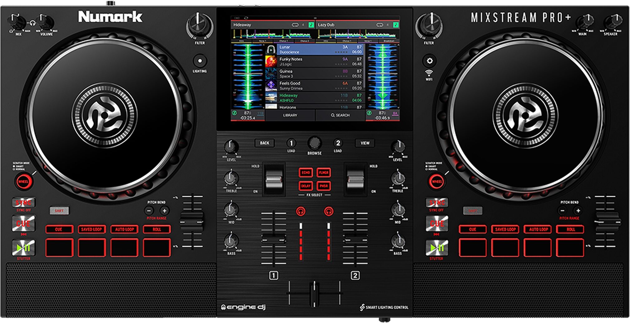 Numark Mixstream Pro+ DJ System and Controller, New, Action Position Back