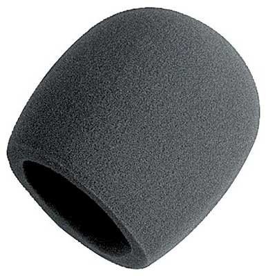 On-Stage Foam Ball-Type Microphone Windscreen, Single, Black, Black