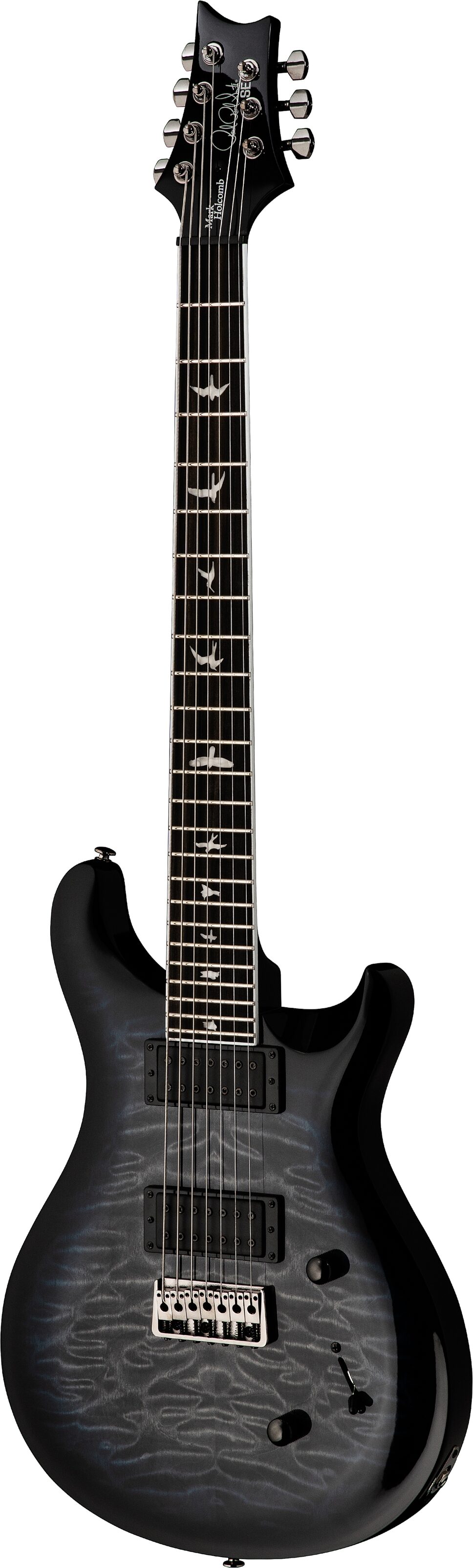 PRS Paul Reed Smith SE Mark Holcomb SVN Electric Guitar, 7-String (with Gig Bag), Action Position Back