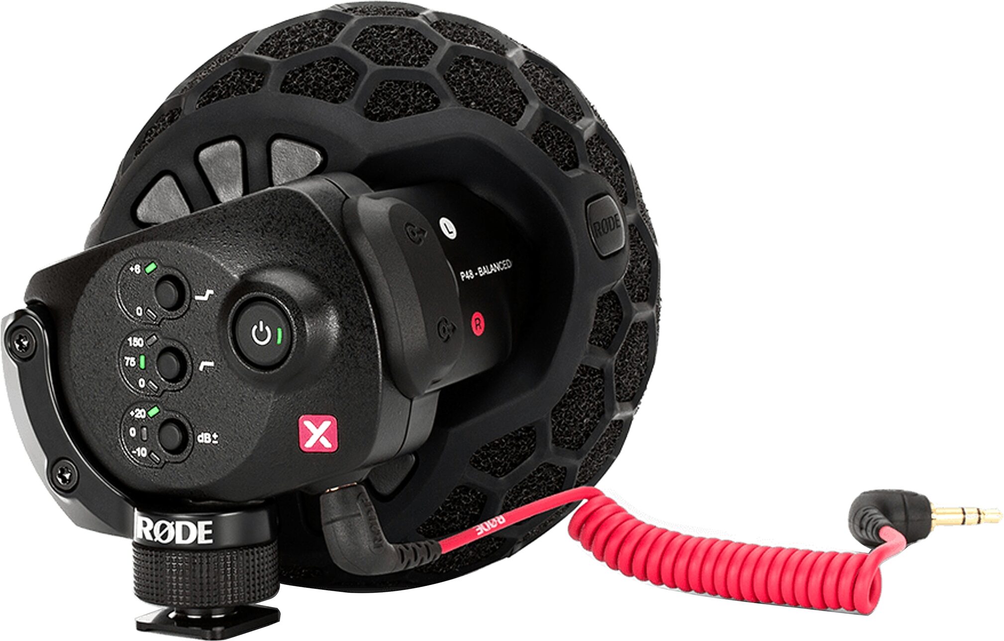 Rode SVMX Stereo Video Mic-X Broadcast Stereo Microphone, Action Position Back