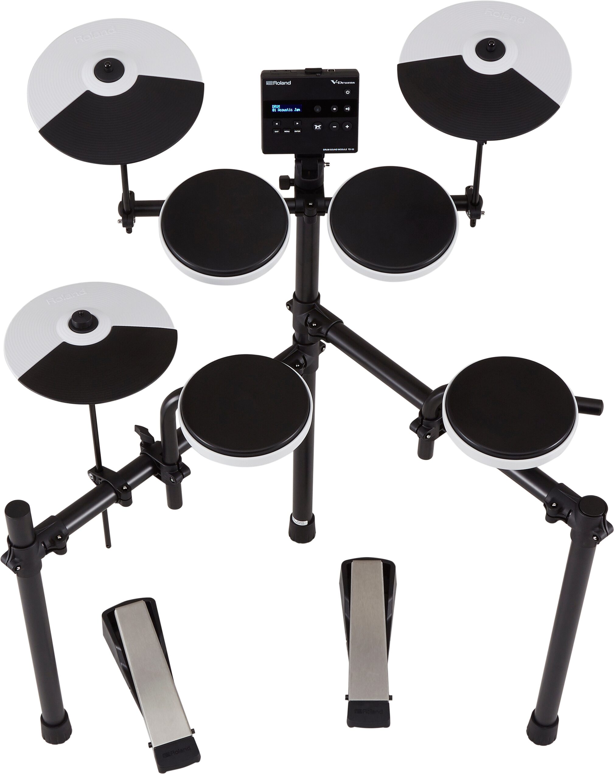 Roland TD-02K V-Drums Electronic Drum Kit, New, Action Position Back