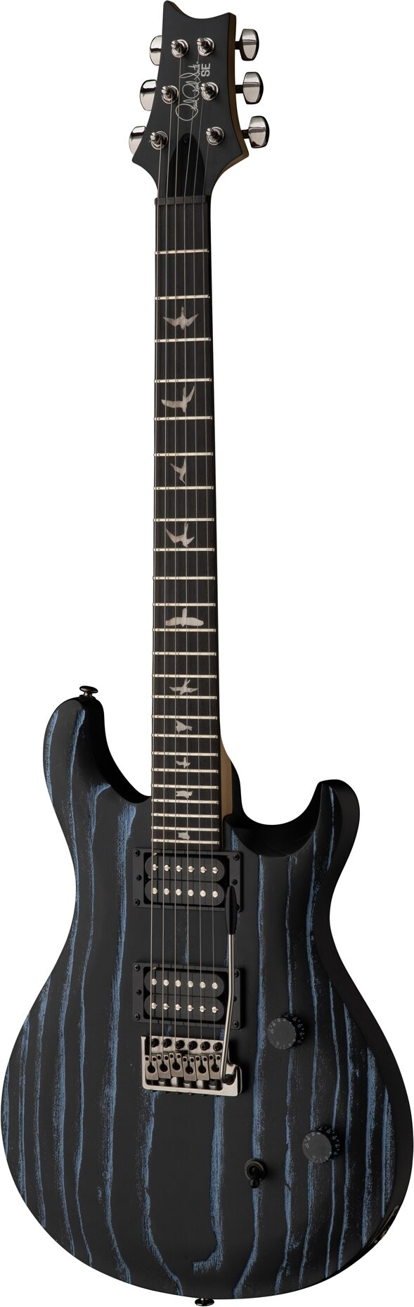 PRS Paul Reed Smith SE Swamp Ash CE24 Sandblasted Limited Edition Electric Guitar (with Gig Bag), Action Position Back
