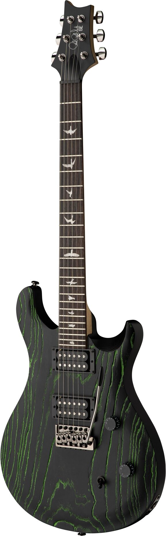 PRS Paul Reed Smith SE Swamp Ash CE24 Sandblasted Limited Edition Electric Guitar (with Gig Bag), Action Position Back
