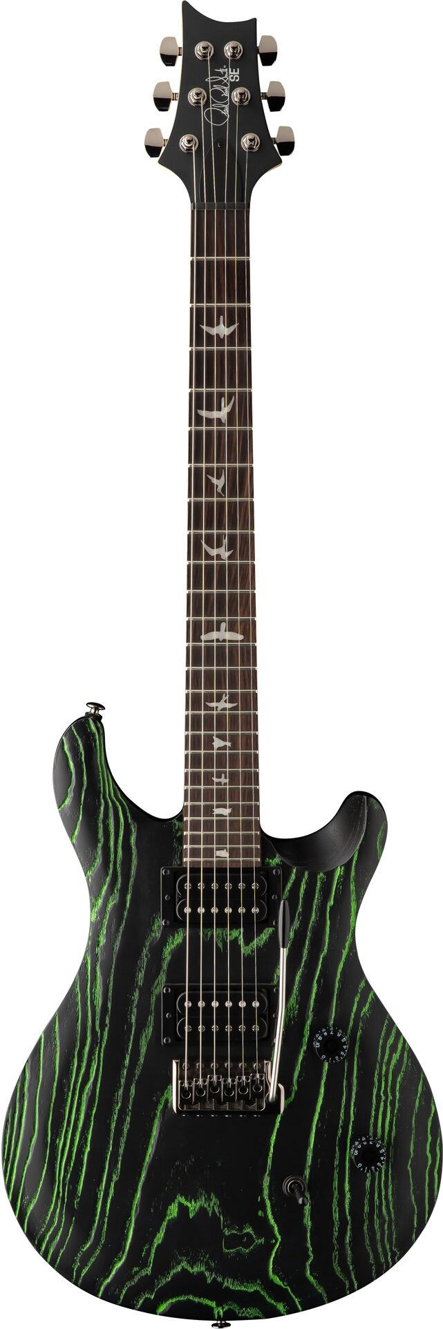 PRS Paul Reed Smith SE Swamp Ash CE24 Sandblasted Limited Edition Electric Guitar (with Gig Bag), Action Position Back