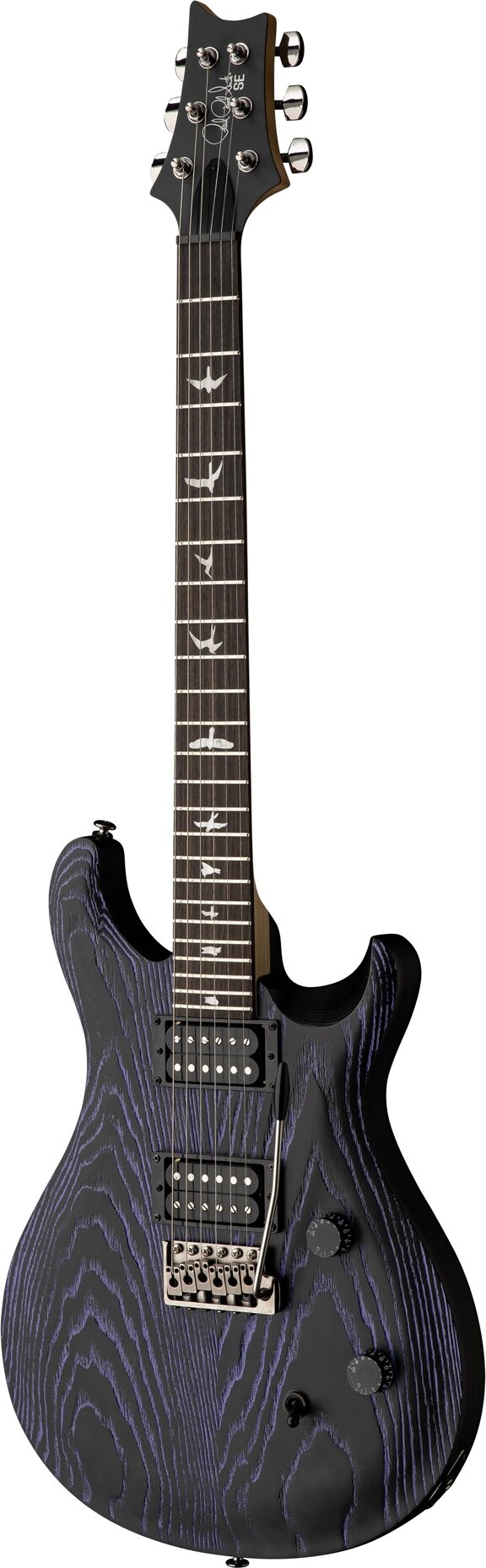 PRS Paul Reed Smith SE Swamp Ash CE24 Sandblasted Limited Edition Electric Guitar (with Gig Bag), Action Position Back