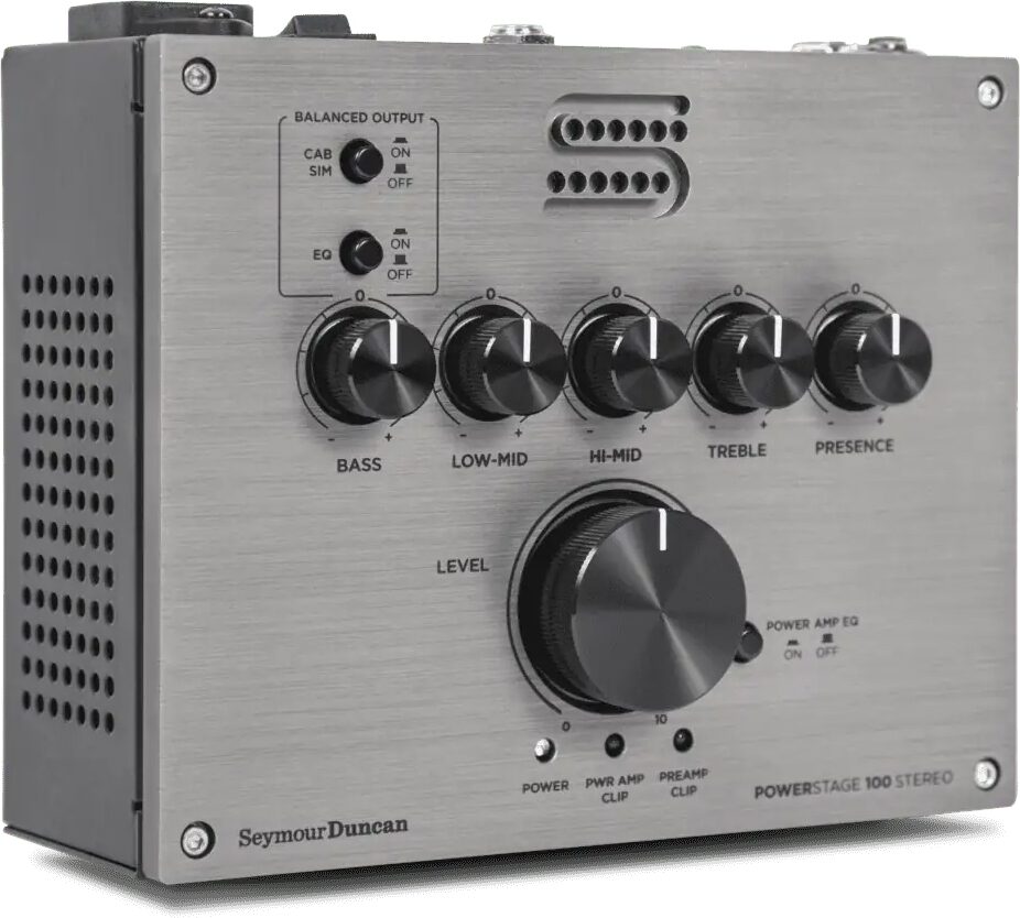Seymour Duncan PowerStage 100 Stereo Guitar Pedal Amplifier, New, Main with all components Front